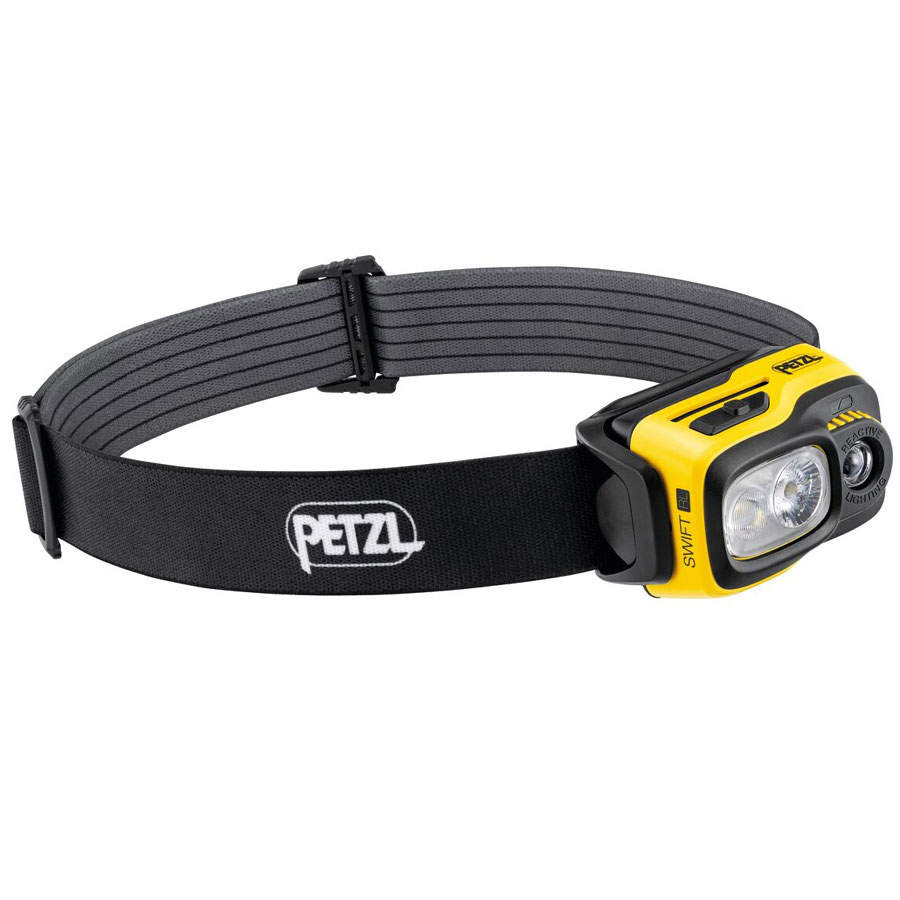 čelovka PETZL Swift RL 1100lm black/yellow